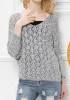 New Grey V-neck Dolman Sleeve Oversize Fashion Pullover Sweater New Grey V-neck Dolman Sleeve Oversize Fashion Pullover Sweater