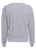 New Grey Drawstring Round Neck Long Sleeve Fashion T-Shirt