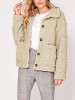 New Khaki Buttons Pockets Turndown Collar Long Sleeve Streetwear Outerwear