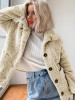 New Khaki Buttons Pockets Turndown Collar Long Sleeve Streetwear Outerwear