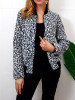 New White Leopard Print Zipper Long Sleeve Fashion Coat New White Leopard Print Zipper Long Sleeve Fashion Coat