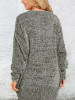 New Grey Round Neck Long Sleeve Oversize Casual Pullover Sweater New Grey Round Neck Long Sleeve Oversize Casual Pullover Sweater