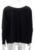 New Black Irregular Off Shoulder Round Neck Long Sleeve T-Shirt New Black Irregular Off Shoulder Round Neck Long Sleeve T-Shirt
