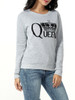 Casual Round Neck Letters Printed Sweatshirt