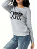Casual Round Neck Letters Printed Sweatshirt