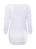 Casual Round Neck Letter Printed Sweatshirt