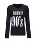 Casual Round Neck Letter Printed Sweatshirt