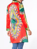 Casual Lapel Single Button Printed Coat