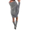 Women Autumn Winter Casual Long Sleeve Sweater Dress Loose Knitted Oversized Streetwear Pullover