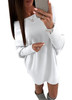Women Autumn Winter Casual Long Sleeve Sweater Dress Loose Knitted Oversized Streetwear Pullover
