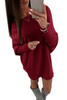 Women Autumn Winter Casual Long Sleeve Sweater Dress Loose Knitted Oversized Streetwear Pullover
