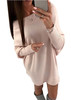 Women Autumn Winter Casual Long Sleeve Sweater Dress Loose Knitted Oversized Streetwear Pullover