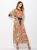 Floral One-shoulder Bohemia Maxi Dress
