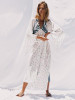 Pretty Bohemia Floral V Neck Half Sleeve Maxi Dress