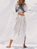 Pretty Bohemia Floral V Neck Half Sleeve Maxi Dress