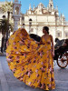 Pretty Bohemia Floral V Neck Backless Maxi Dress