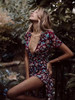 Floral Split-side Bohemia Wrap Dress