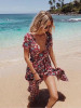 Floral Split-side Bohemia Wrap Dress