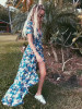 Floral Split-side Bohemia Wrap Dress