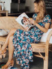 Floral Split-side Bohemia Wrap Dress