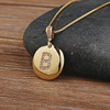 Top Quality Women Girls Initial Letter Necklace Gold 26 Letters Charm Necklaces Pendants Copper CZ Jewelry Personal Necklace