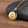 Top Quality Women Girls Initial Letter Necklace Gold 26 Letters Charm Necklaces Pendants Copper CZ Jewelry Personal Necklace