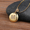 Top Quality Women Girls Initial Letter Necklace Gold 26 Letters Charm Necklaces Pendants Copper CZ Jewelry Personal Necklace