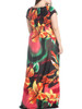 Casual Deep V-Neck Captivating Floral Plus Size Maxi Dress