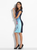 Casual Sweet Heart Floral Gradient Printed Bodycon Dress