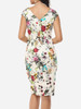 Casual Floral Printed Charming Sweet Heart Bodycon-dress