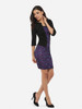 Asymmetric Neckline Dacron Color Block Floral Lace Patchwork Printed Bodycon-dress