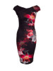 Casual V-Neck Floral Printed Extraordinary Bodycon Dress