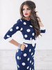 Sexy Bodycon Polka-dot Midi Dress