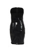 New Black Zipper Bandeau Off Shoulder Patent Leather Backless Latex Bodycon Clubwear Mini Dress New Black Zipper Bandeau Off Shoulder Patent Leather Backless Latex Bodycon Clubwear Mini Dress