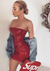 Red Bandeau Off Shoulder Backless Latex Bodycon Party Mini Dress Red Bandeau Off Shoulder Backless Latex Bodycon Party Mini Dress