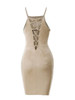Casual Halter Off Shoulder Bodycon Mini Dress