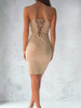 Casual Halter Off Shoulder Bodycon Mini Dress