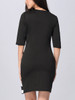 Casual Crew Neck Cartoon Striped Half Sleeve Bodycon Dress