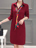 Casual Turn Down Collar Pocket Removable Tie Bodycon Dress