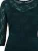 Casual Designed Flounce Hollow Out Solid Round Neck Bodycon Dress