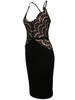 Casual Exquisite Spaghetti Strap Decorative Lace Bodycon Dress