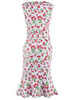 Cherry Printed Mermaid Bodycon Dress