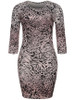 Casual Round Neck Animal Printed Leopard Bodycon Dress