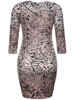 Casual Round Neck Animal Printed Leopard Bodycon Dress