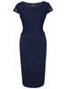 Casual Designed Graceful Round Neck Hollow Out Solid Bodycon Dress