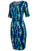 Casual Captivating Leopard Round Neck Bodycon Dress