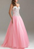 Pink Patchwork Silver Sequin Bandeau Pleated Drawstring Irregular Maxi Dress