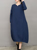 Casual Sweet Heart Plain Blend Maxi Dress