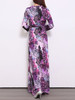 Casual V-Neck Animal Printed Leopard Maxi Dress