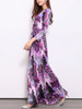 Casual V-Neck Animal Printed Leopard Maxi Dress